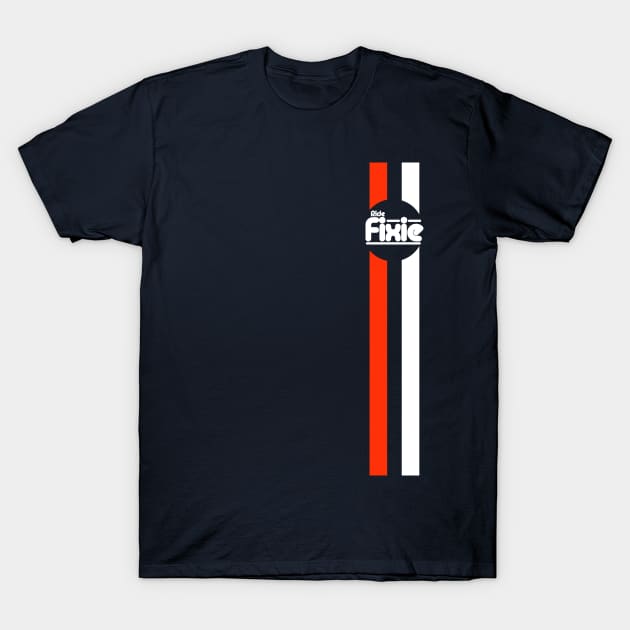 Fixie Strips T-Shirt by SimonBreeze